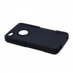 Wholesale iPhone 4 4S Mesh Hybrid Case (Hot Pink-Black)
